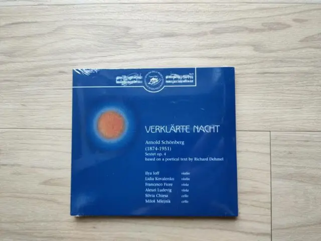 CD Verklärte Nacht Arnold Schönberg Sextet op. 4 R. Dehmel / NEU OVP
