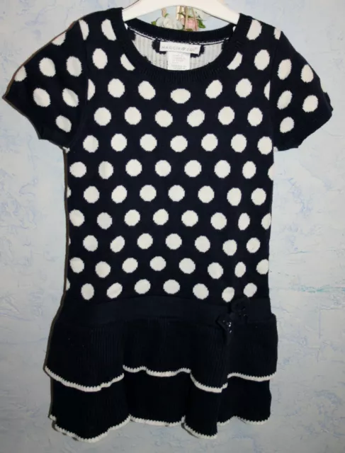 Ƹ̵̡Ӝ̵̨̄Ʒ  Maggie & Zoe Mädchen Strickkleid Pullover Kleid Winter Dots Gr 5-6 116