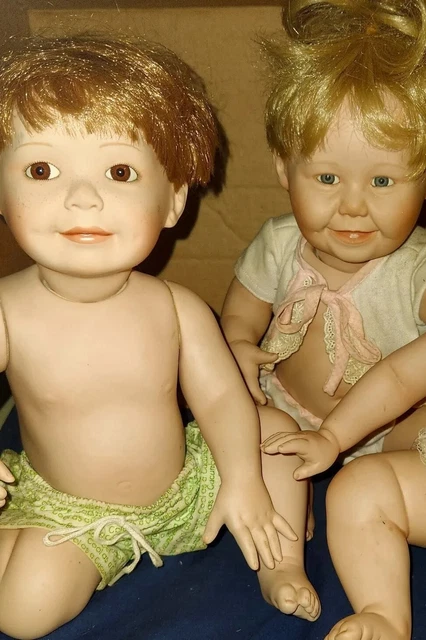 Ashton Drake Galleries TITUS TOMESCU  LOT 2 Porcelain BABY Doll 1-hand signed