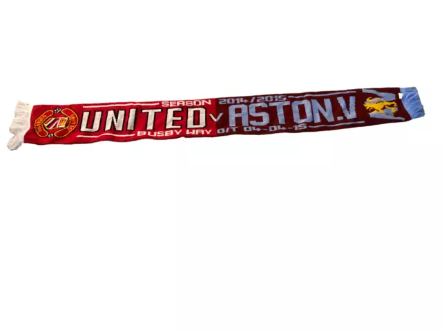 Manchester United V Aston Villa Football Scarf