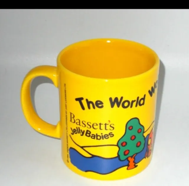 Retro Jelly Babies Bassett's 1994 Mug - The World Wobbled Rare Vintage Cup Mug