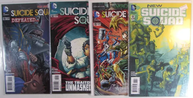 Suicide Squad Lot of 4 #12,13,19,New 13 DC Comics (2012) 1st Print Comic Books