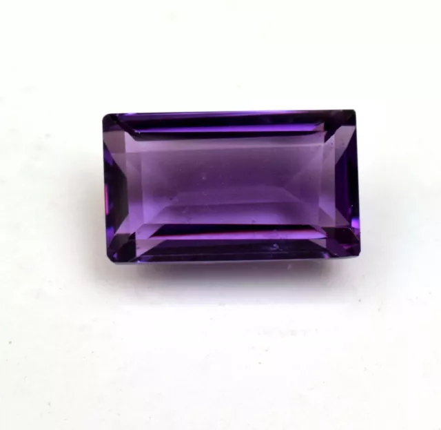 Natural Purple Color Amethyst Gemstone Baguette Cut 9.10 Ct Certified Gemstone