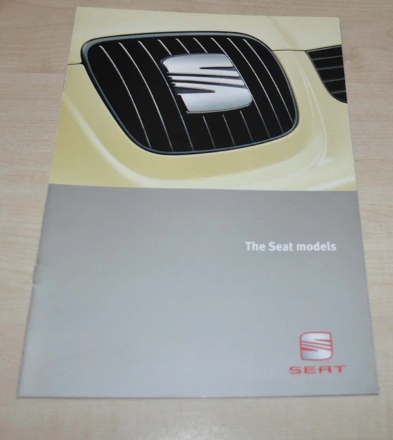 2000 2001 SEAT Model Range Brochure Prospekt Prospectus EN