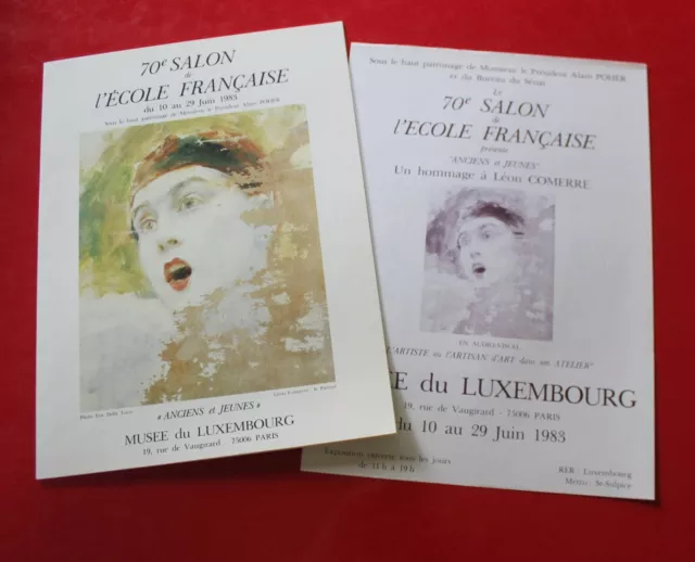 1983 - Programme & affichette "70è Salon de l'École Française"