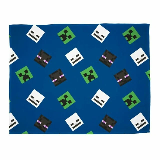 Minecraft MNCCEPFL001UK Coperta in pile morbido 150 x 100 cm - Blu