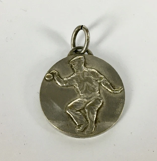 Pendentif Corail Et Métal Argenté - Style Années 1990/2000 - Occasion