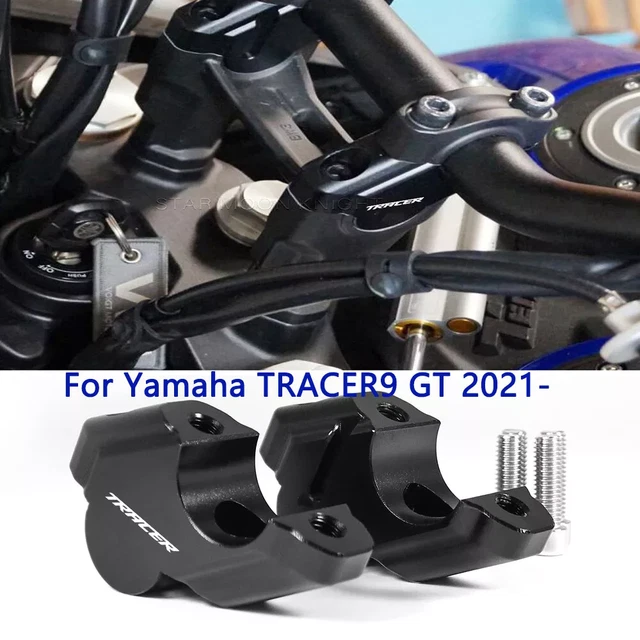 Riser Manubrio Per YAMAHA TRACER 9 E GT 2021-2024 | Adattatore Regolabile Nero