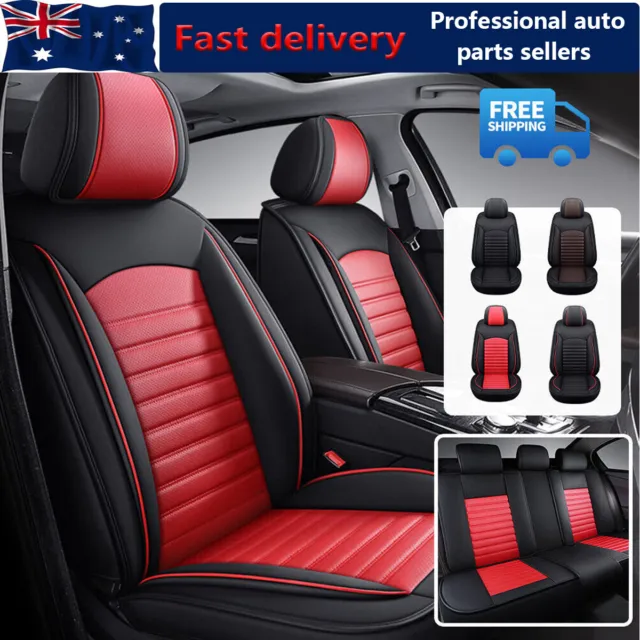 3D Leather Car Seat Cover Full Set Universal fit nissan xtrail Interior Protect