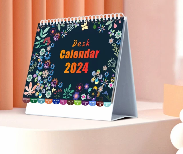 DESK CALENDAR 20242025, Small Desktop Calendar, Jan. 2025 Jun.2025, 8