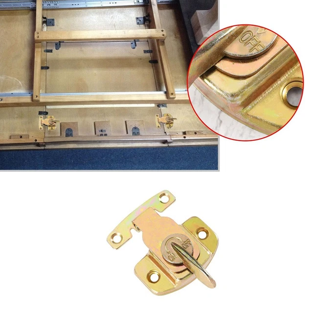 4 Set Serrature Per Tavolo Allungabile - Connettori In Acciaio Per Ante, Facili Da Installare - Foto 5