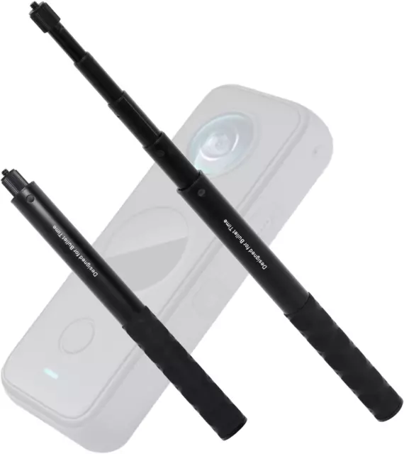 Invisible Selfie Stick 1/4 Inch Screw Compatible with Insta360 ONE X3 ONE X2 ONE