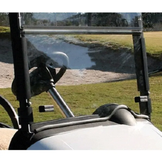 Ezgo RXV Golf Cart 2008-Up 1/4 " Acrilico Trasparente Pieghevole Front Antivento