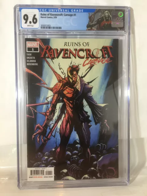 Ruins Ravencroft Carnage #1 CGC 9.6 1st Cortland Kasady NM+ Sandoval 2020 Marvel