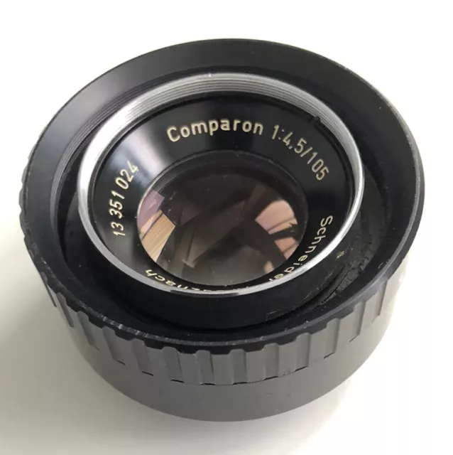 Schneider Comparon 105mm f4.5 Enlarging Lens 9cm x 9cm Macro Excellent!