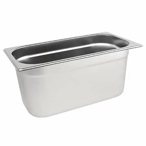 Vogue Stainless Steel 13 Gastronorm Pan 5.7Ltr150mm Deep Food Container