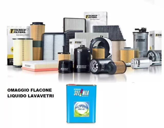 Kit tagliando Fiat Panda 1.2 GPL 51 kw 69 cv + 4 lt  Selenia 5W40 + FILTRO GPL