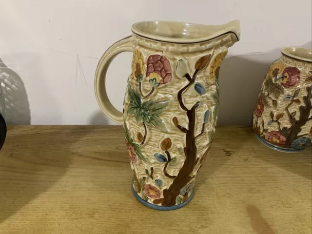 Indian Tree Hand Painted Jug  HJ WOOD 579