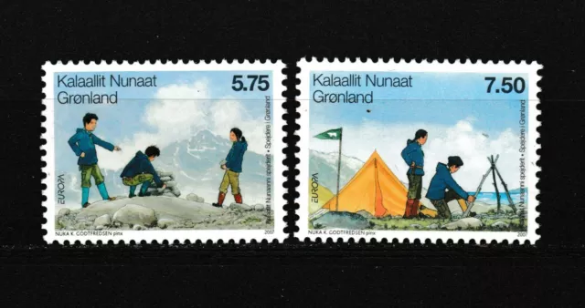 s35100 GREENLAND GRONLAND 2007 EUROPA CEPT MNH** 2v SCOUT