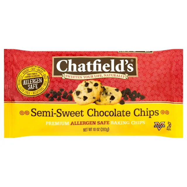 Chatfields Chocolate Chip Semi Sweet Chocolate 10 oz (Pack Of 12)