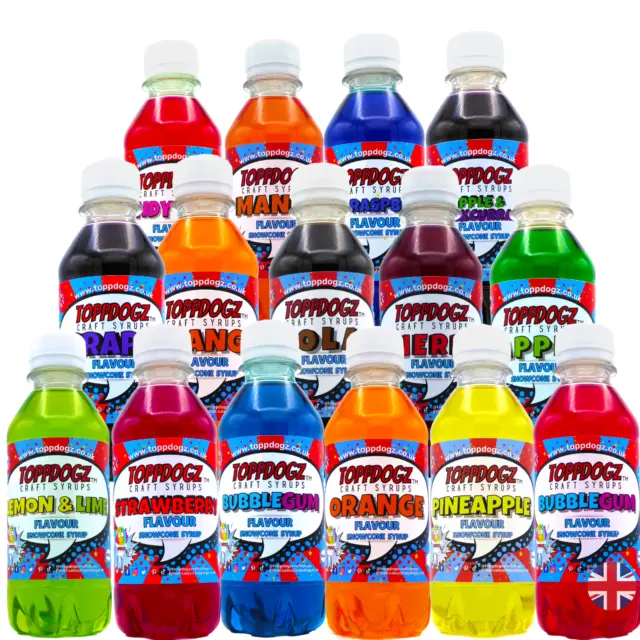 Slush Puppy machine Snow Cone syrup Christmas Party Pack 15 x 250ml slushy