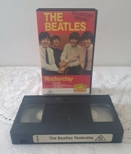 The Beatles Yesterday VHS Video Tape Collector’s Special 1991
