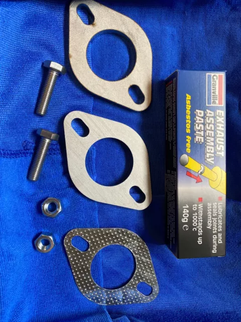 Acciaio Inox 1.75 " Scarico Flangia e Guarnizione Kit Con Sigillante Pasta
