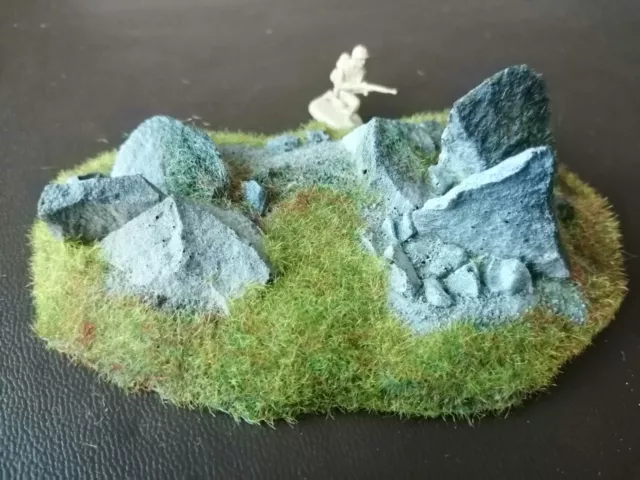 Wargames Terrain Scenery Resin Rocky Outcrops Cover. VGC