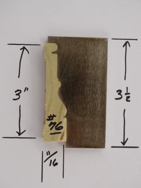Shaper / Molder Custom Corrugated Back / CB Knives For 11/16" x 3" Casing