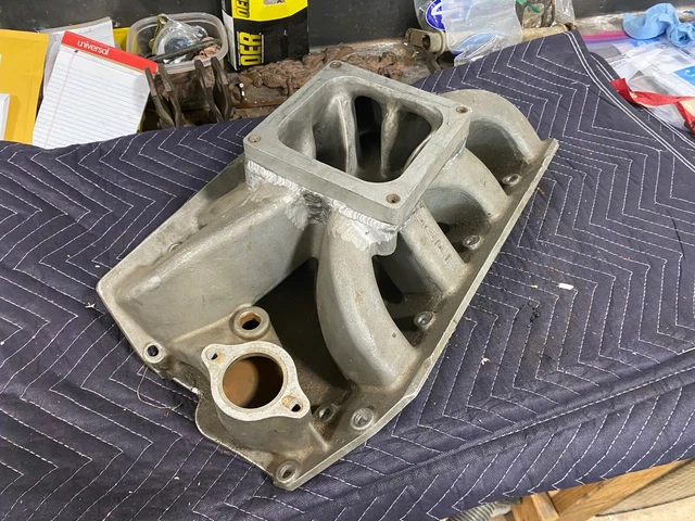 Drag Racing Chevy Intake VINTAGE DART BBC Big Block Chevy Aluminum Intake Manifold Big Chief 427 ...