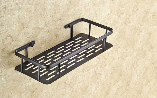 Oil Rubbed Bronze Bathroom Wall Mount Soap / Sponge Shower Storage Basket 2ba528
