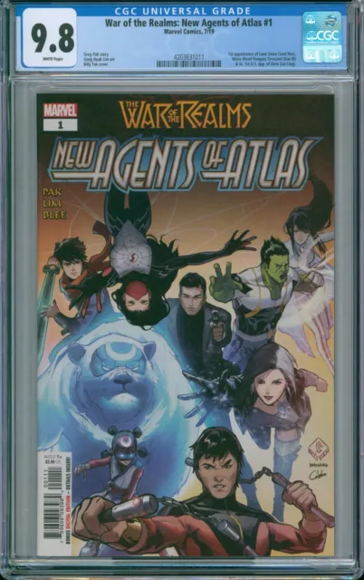 War Of Realms New Agents Of Atlas #1 Marvel 2019 Cgc 9.8