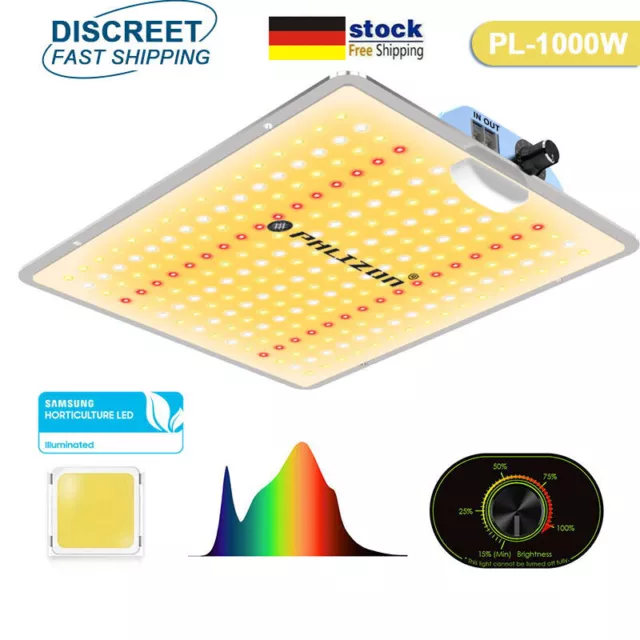 1000W Samsung LED Grow Light Panel Vollspektrum für Zimmerpflanzen Veg Flower