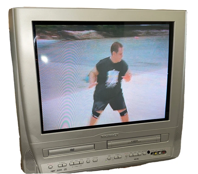 MAGNAVOX 13& RETRO Gaming CRT TV/DVD Player Combo MWC13D5 W/Remote Test