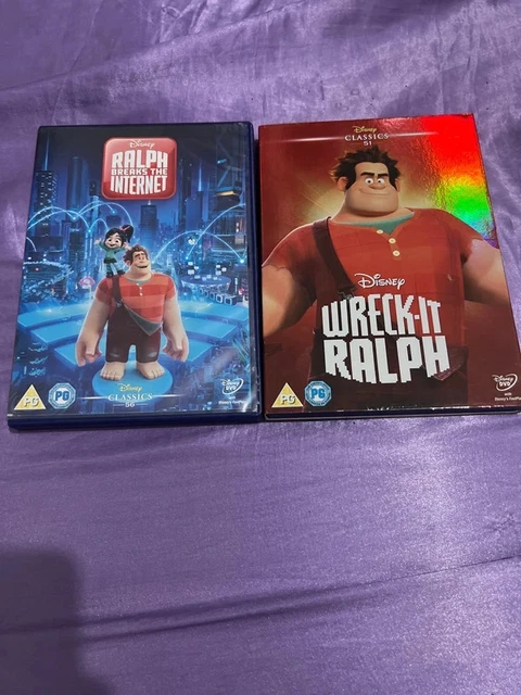 Wreck It Ralph Raph RALPH BREAKS THE Internet & Wreck-It Ralph 2 Film DVD Bundle Good £9.73 ...