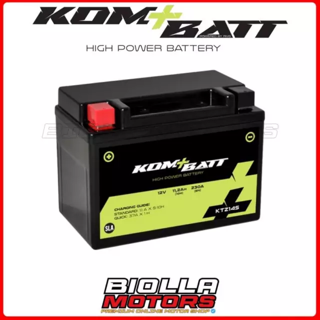 Ktz14S Batteria Kombatt Gel 12V 11,2Ah Ytz14S Moto Scooter Quad Cross 246651160