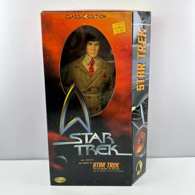 Vintage 1999 Playmates Star Trek Classic Edition 12" MR SPOCK action figure MISB