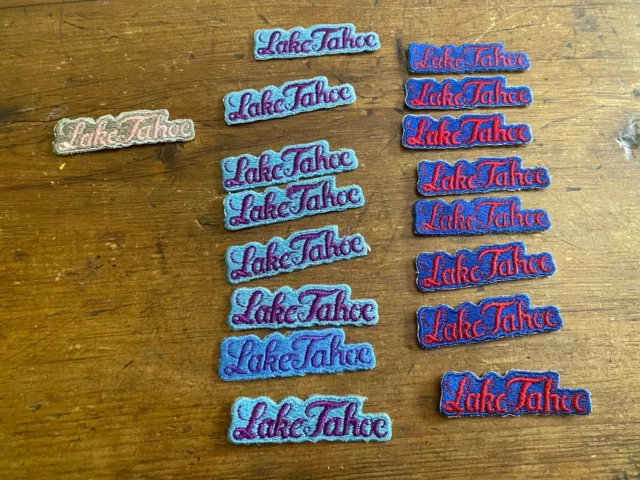 LAKE TAHOE ~ Vintage Ski Patch ~ Multiple Colors ~ California