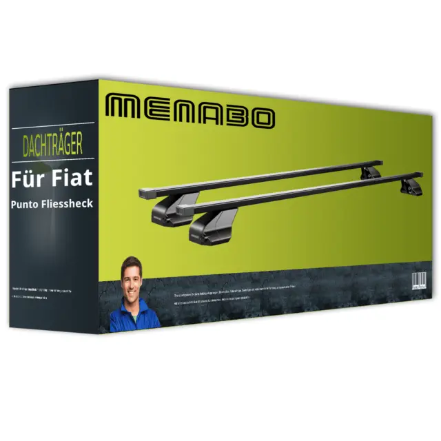 Menabo Dachträger - Stahl - für Fiat Punto Fliessheck Typ 199 NEU