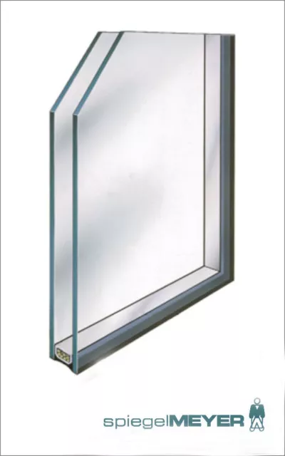 Isolierglas Fensterglas Wärmeschutzglas Thermoglas Glas nach Maß