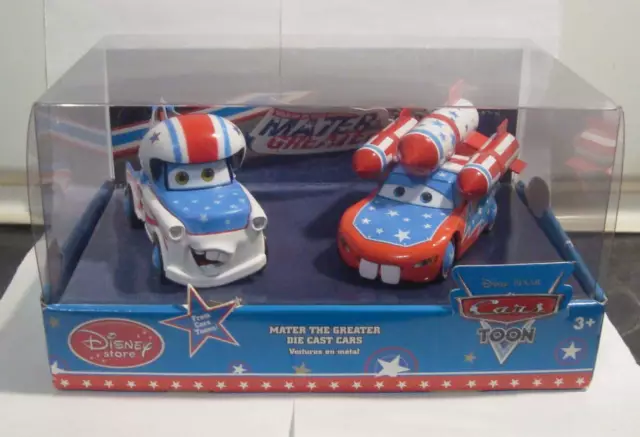 Disney Store Pixar Cars 2 World Grand Prix Die Cast 4 Pack Lighted Set NIB