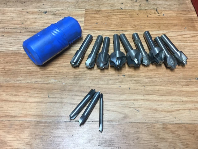 Nice Lot Of Corner Rounding Endmills 1/8 3/16 1/2 5/16 "