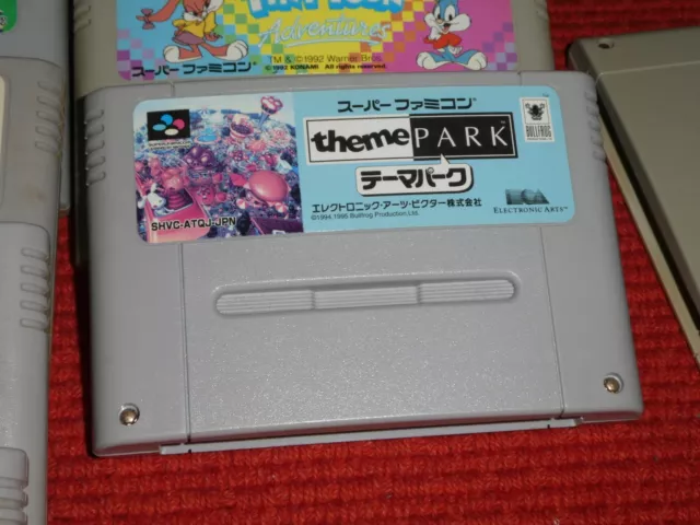 GAME/JEU SUPER FAMICOM NINTENDO NES JAPANESE SFC SNES Theme Park SHVC-ATQJ-JPN
