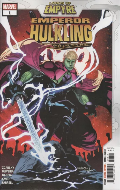 Lords Of Empyre Emperor Hulkling #1 Vf/Nm Marvel Comics 2020 Hohc