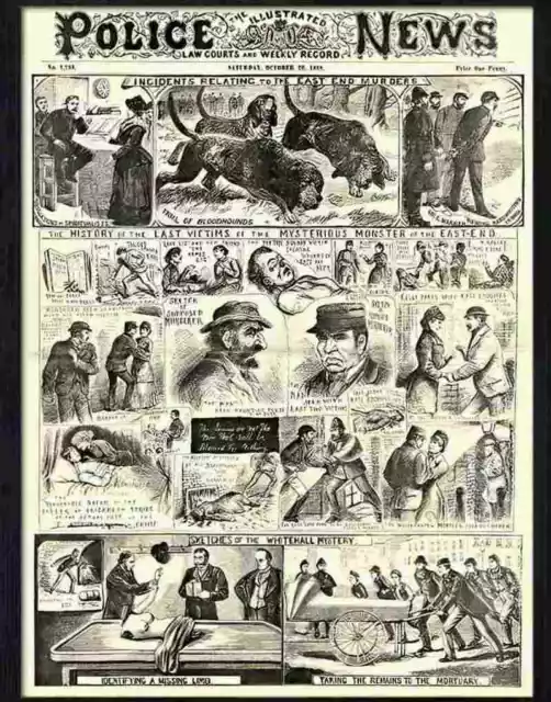 Advert Photo 4 jack the ripper illustrated police news 20th october 1888