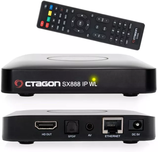►OCTAGON SX888 IP WL H.265 HEVC HD IPTV Set-Top Box Stalker Xtream M3U NEU WLAN✅