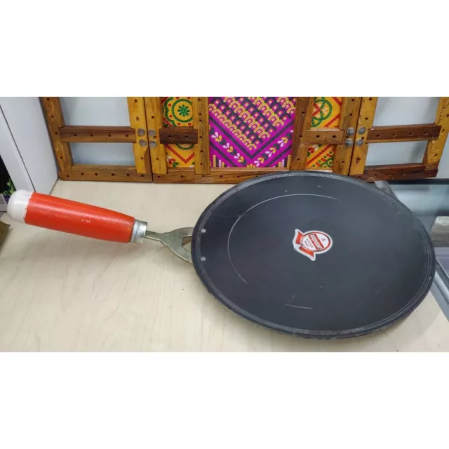 9.50 to 10 INCH INDIAN PURE IRON LOHA KADHAI DEEP FRYING PAN KADHAI FOR  FRYING, COOKING