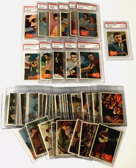 ELVIS PRESLEY 1956 Topps Bubbles 12 PSA 43 Single Cards Vintage Starter Lot