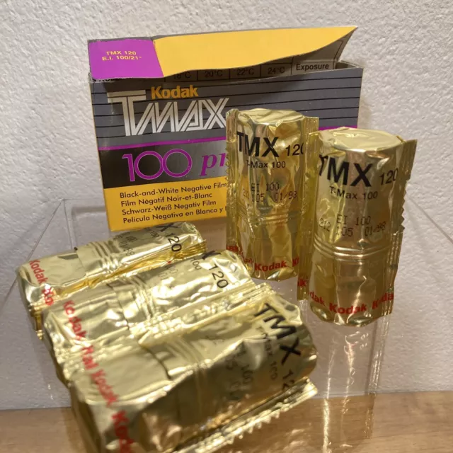 Kodak TMAX 100 Pro-Pack 5Stk. TMX 120 Mittelformat Analog Tiefgekühlt S/W B/W