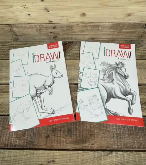 iDRAW Outback Horses Learn to Draw Step By Step Tutorial 2019 Int Advanced Book